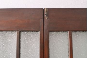 両開き扉をリペア&カスタム!リサイズし、蝶番を取り付け。三方枠を製作。(建具、ガラス扉)