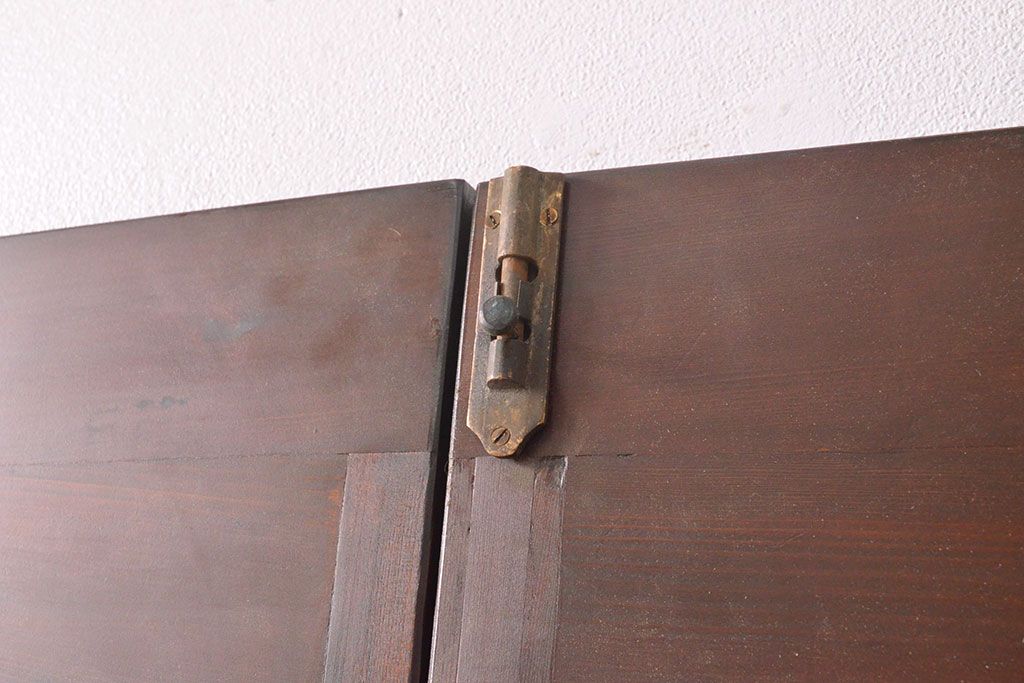 両開き扉をリペア&カスタム!リサイズし、蝶番を取り付け。三方枠を製作。(建具、ガラス扉)