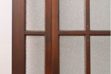 両開き扉をリペア&カスタム!リサイズし、蝶番を取り付け。三方枠を製作。(建具、ガラス扉)