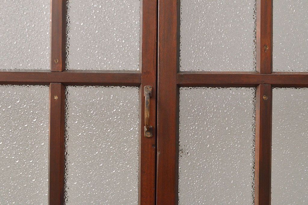 両開き扉をリペア&カスタム!リサイズし、蝶番を取り付け。三方枠を製作。(建具、ガラス扉)