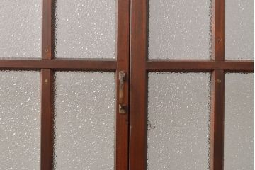 両開き扉をリペア&カスタム!リサイズし、蝶番を取り付け。三方枠を製作。(建具、ガラス扉)