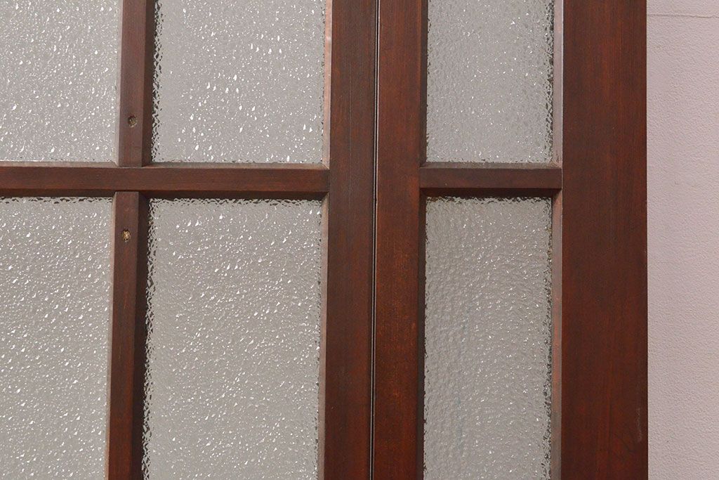 両開き扉をリペア&カスタム!リサイズし、蝶番を取り付け。三方枠を製作。(建具、ガラス扉)