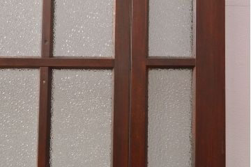 両開き扉をリペア&カスタム!リサイズし、蝶番を取り付け。三方枠を製作。(建具、ガラス扉)