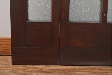 両開き扉をリペア&カスタム!リサイズし、蝶番を取り付け。三方枠を製作。(建具、ガラス扉)