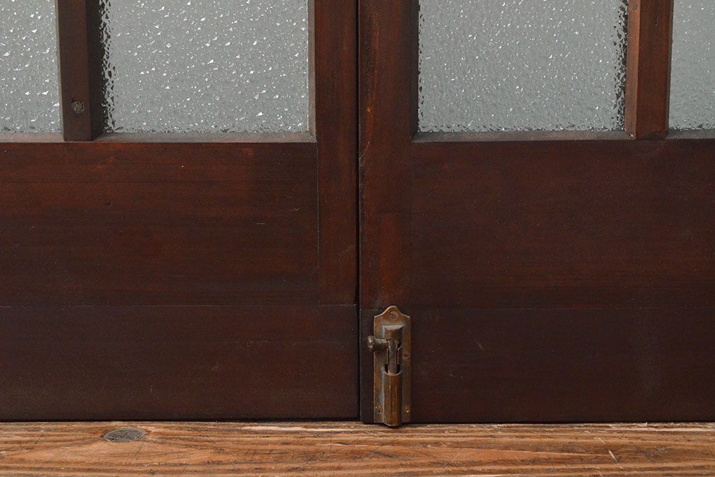 両開き扉をリペア&カスタム!リサイズし、蝶番を取り付け。三方枠を製作。(建具、ガラス扉)