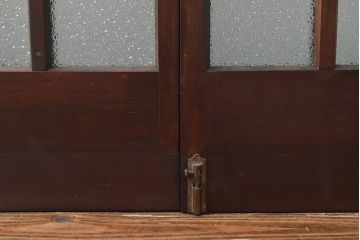 両開き扉をリペア&カスタム!リサイズし、蝶番を取り付け。三方枠を製作。(建具、ガラス扉)