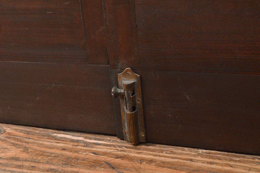 両開き扉をリペア&カスタム!リサイズし、蝶番を取り付け。三方枠を製作。(建具、ガラス扉)