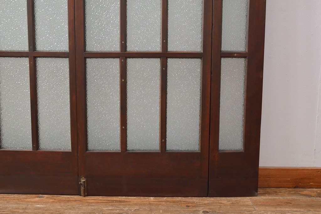 両開き扉をリペア&カスタム!リサイズし、蝶番を取り付け。三方枠を製作。(建具、ガラス扉)