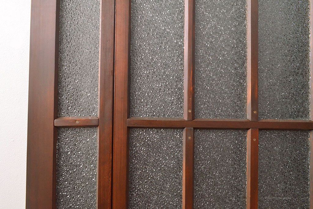 両開き扉をリペア&カスタム!リサイズし、蝶番を取り付け。三方枠を製作。(建具、ガラス扉)