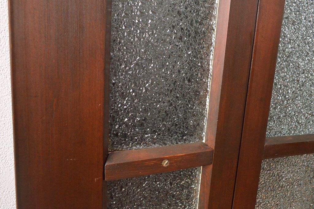 両開き扉をリペア&カスタム!リサイズし、蝶番を取り付け。三方枠を製作。(建具、ガラス扉)