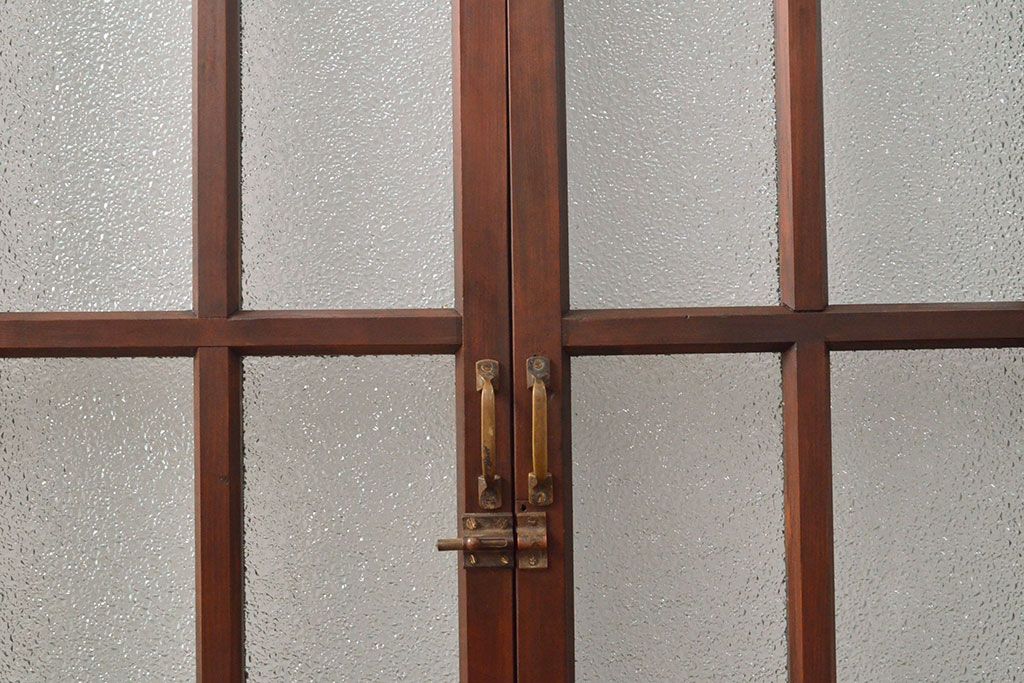 両開き扉をリペア&カスタム!リサイズし、蝶番を取り付け。三方枠を製作。(建具、ガラス扉)