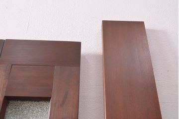 両開き扉をリペア&カスタム!リサイズし、蝶番を取り付け。三方枠を製作。(建具、ガラス扉)