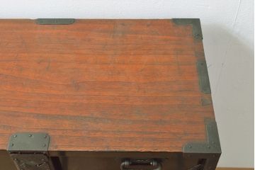 アンティーク庄内箪笥をリペア&カスタム!木製脚を取り付け。(引き出し、チェスト、時代箪笥)