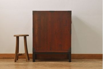 アンティーク庄内箪笥をリペア&カスタム!木製脚を取り付け。(引き出し、チェスト、時代箪笥)