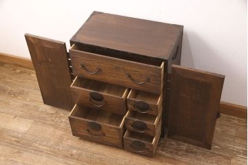 総桐帳場箪笥をリペア&カスタム!高品質リペアを施し、鍵を新規製作。(桐たんす、三国箪笥、時代箪笥)