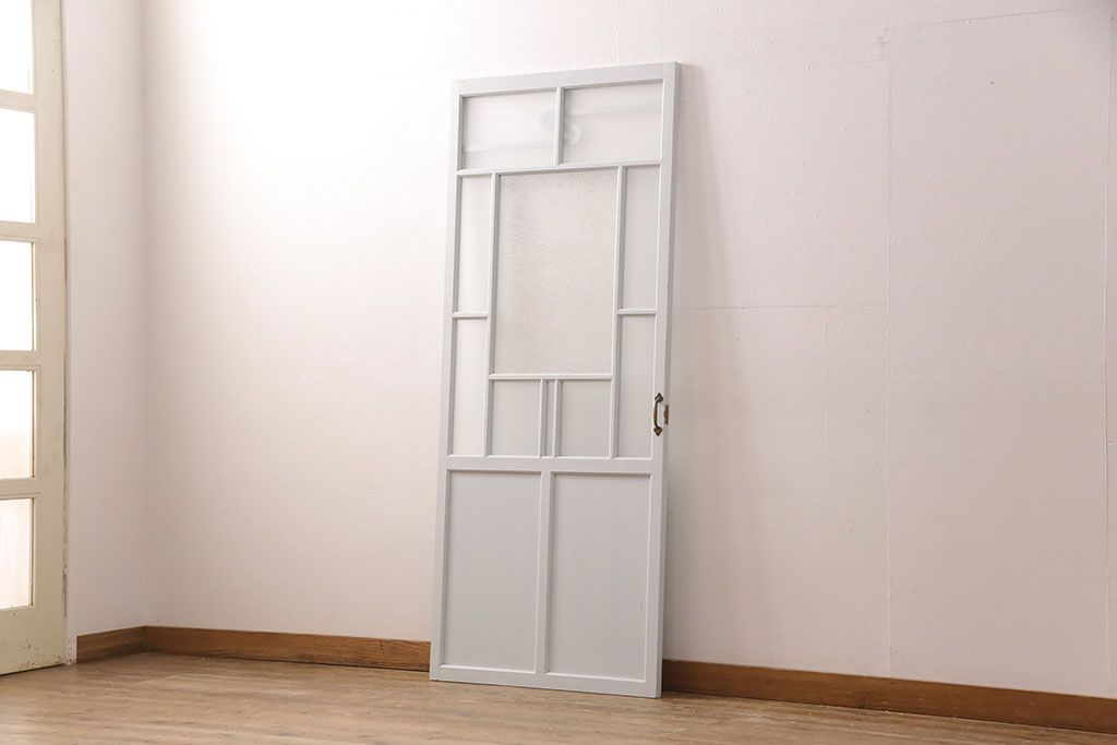 アンティークのガラス扉をリペア&カスタム!幅をリサイズ。(建具、ガラスドア、木製ドア)