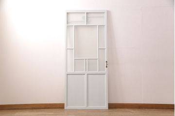 アンティークのガラス扉をリペア&カスタム!幅をリサイズ。(建具、ガラスドア、木製ドア)