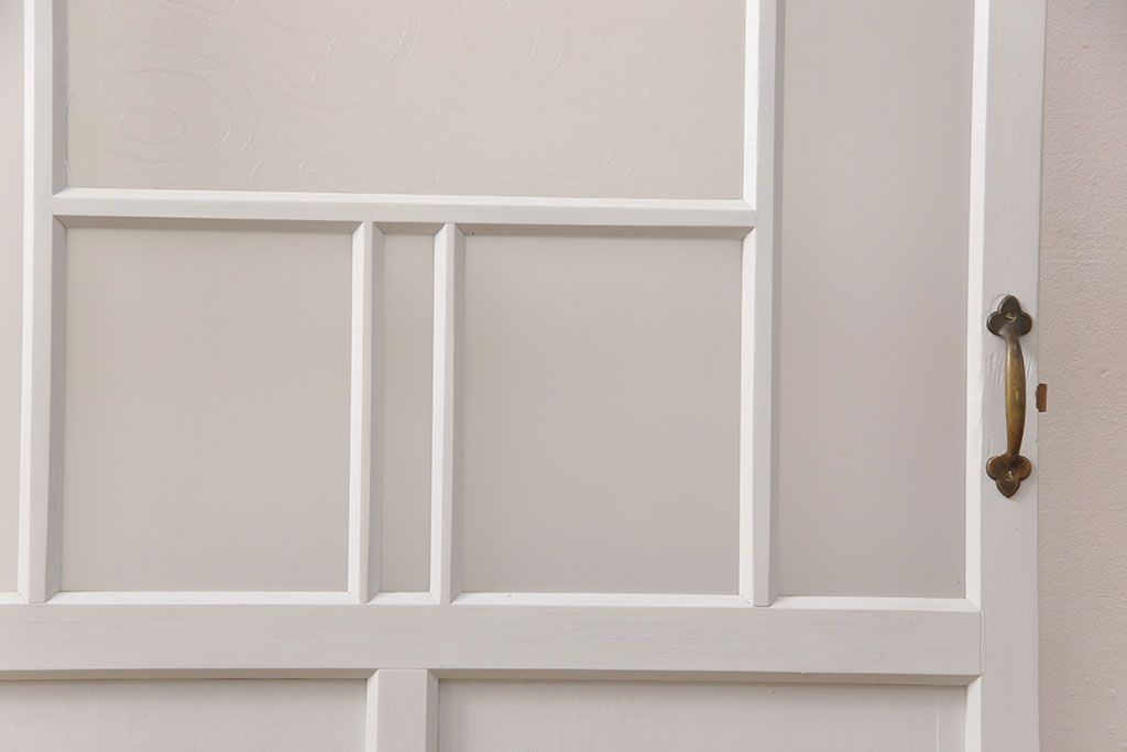 アンティークのガラス扉をリペア&カスタム!幅をリサイズ。(建具、ガラスドア、木製ドア)