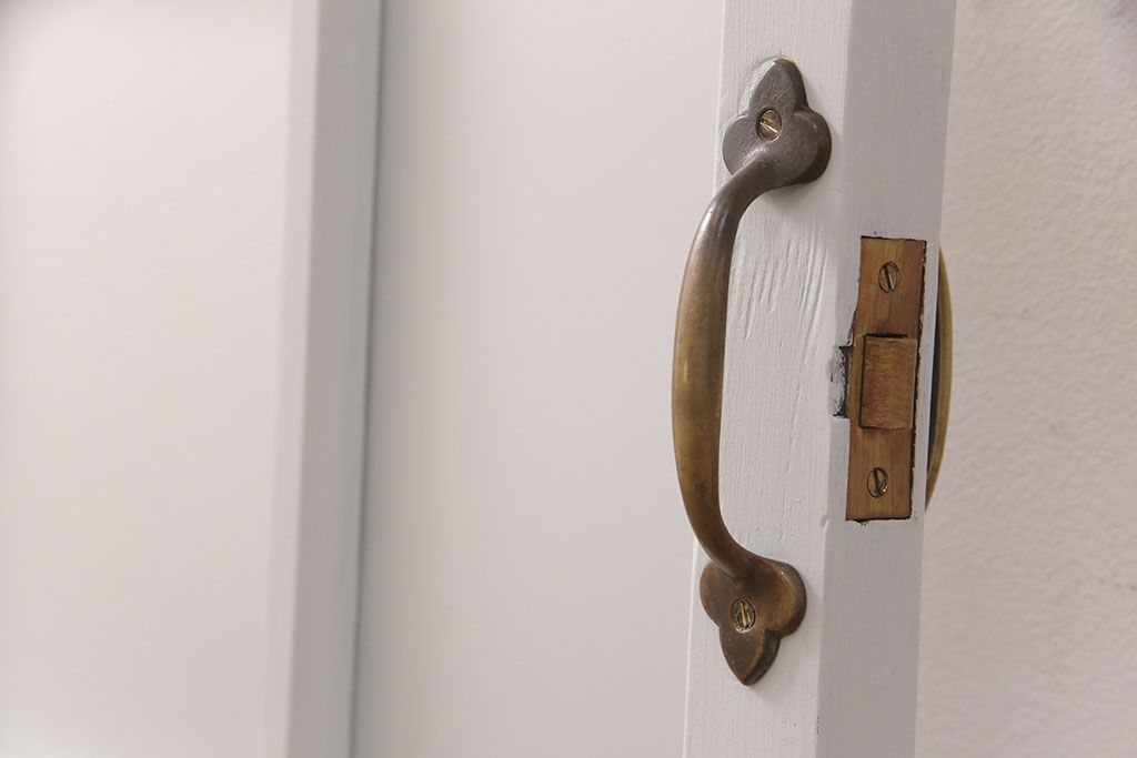 アンティークのガラス扉をリペア&カスタム!幅をリサイズ。(建具、ガラスドア、木製ドア)