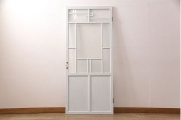 アンティークのガラス扉をリペア&カスタム!幅をリサイズ。(建具、ガラスドア、木製ドア)