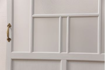 アンティークのガラス扉をリペア&カスタム!幅をリサイズ。(建具、ガラスドア、木製ドア)