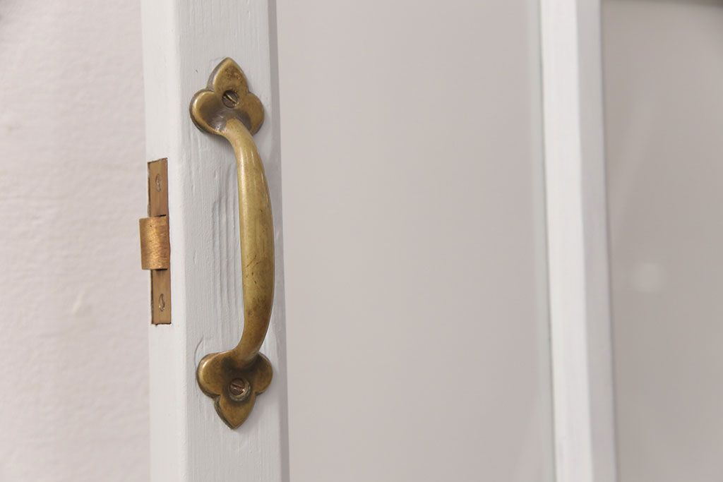 アンティークのガラス扉をリペア&カスタム!幅をリサイズ。(建具、ガラスドア、木製ドア)