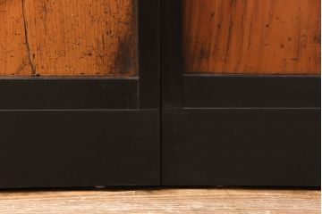 障子戸2枚をリペア&カスタム!ガラスを市松模様ガラスに、障子をプラスチック障子に交換。引き手と戸車を取り付け。(引き戸、ガラス帯戸)
