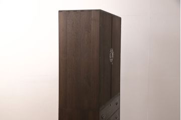 加茂桐層箪笥をリペア&カスタム!高品質リペアを施し、落ち着いた茶色に着色。(桐たんす、衣装箪笥、着物箪笥)