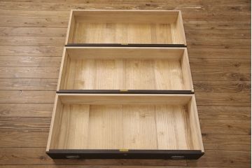 加茂桐層箪笥をリペア&カスタム!高品質リペアを施し、落ち着いた茶色に着色。(桐たんす、衣装箪笥、着物箪笥)