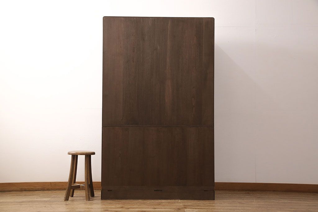 加茂桐層箪笥をリペア&カスタム!高品質リペアを施し、落ち着いた茶色に着色。(桐たんす、衣装箪笥、着物箪笥)