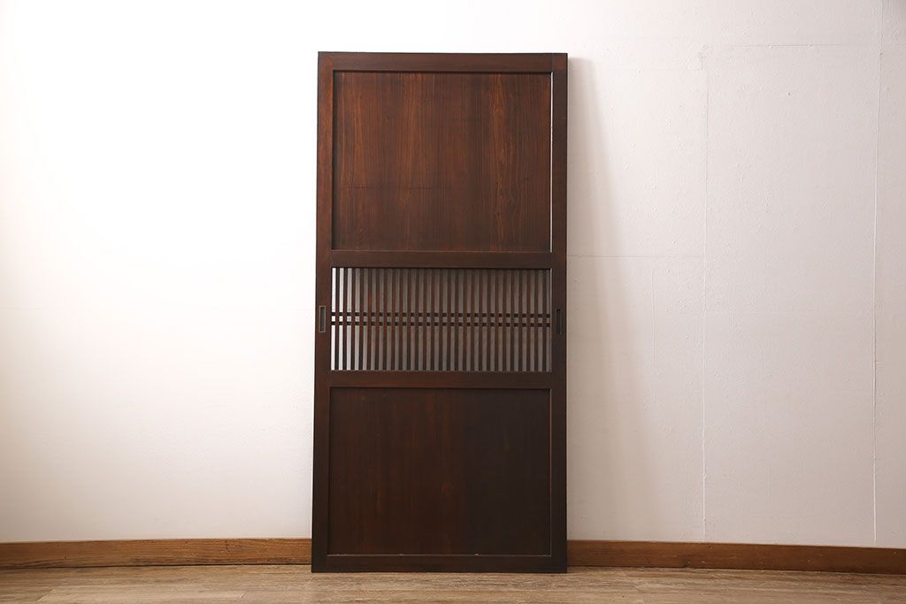 格子帯戸をリペア&カスタム!幅を小さくリサイズ。(引き戸、建具)