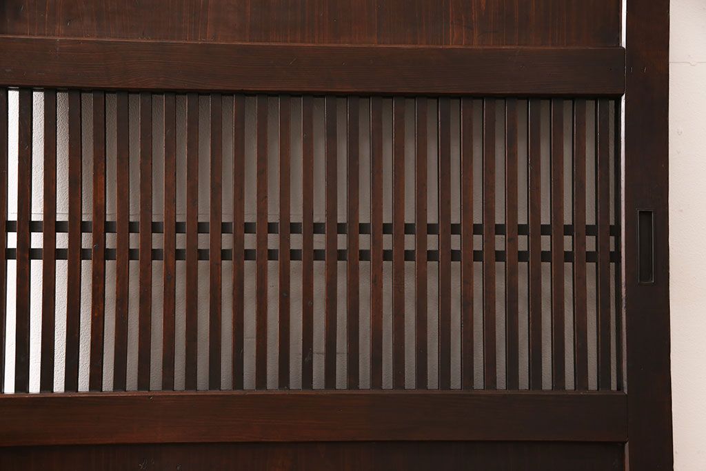 格子帯戸をリペア&カスタム!幅を小さくリサイズ。(引き戸、建具)