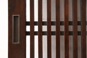 格子帯戸をリペア&カスタム!幅を小さくリサイズ。(引き戸、建具)