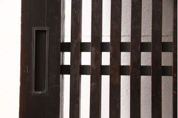 格子帯戸をリペア&カスタム!幅を小さくリサイズ。(引き戸、建具)