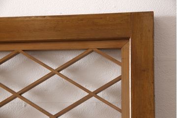 組子入りガラス戸2枚をリペア&カスタム!高さと幅をリサイズし、戸車を取り付け。(引き戸、建具)