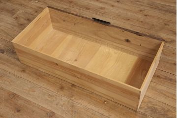 アンティーク衣装箪笥をリペア&カスタム!鉄脚を取り付け、天板を内部から補強。引き出しをフラップダウン扉に加工しテレビボードにリメイク。(テレビ台)