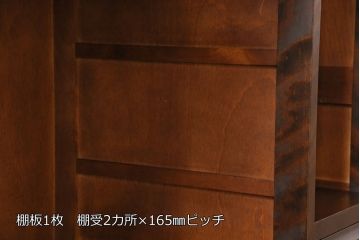 北海道民芸家具のサイドボードをリペア&カスタム!木製脚を取り付け、本体の色に合わせて着色し仕上げ。(キャビネット、収納棚、リビングボード)