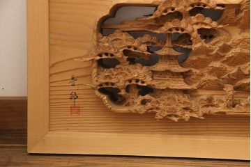 アンティーク彫刻欄間一対をリペア&カスタム!高さと厚みをリサイズ。(建具)