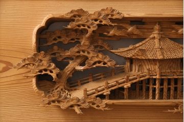 アンティーク彫刻欄間一対をリペア&カスタム!高さと厚みをリサイズ。(建具)