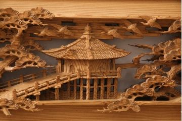 アンティーク彫刻欄間一対をリペア&カスタム!高さと厚みをリサイズ。(建具)