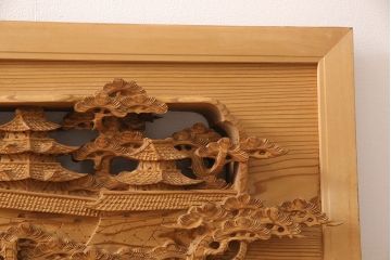 アンティーク彫刻欄間一対をリペア&カスタム!高さと厚みをリサイズ。(建具)