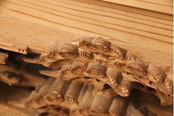 アンティーク彫刻欄間一対をリペア&カスタム!高さと厚みをリサイズ。(建具)