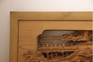 アンティーク彫刻欄間一対をリペア&カスタム!高さと厚みをリサイズ。(建具)