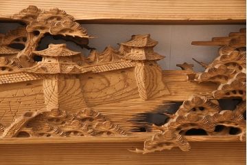 アンティーク彫刻欄間一対をリペア&カスタム!高さと厚みをリサイズ。(建具)