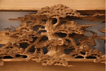 アンティーク彫刻欄間一対をリペア&カスタム!高さと厚みをリサイズ。(建具)