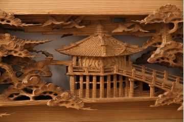 アンティーク彫刻欄間一対をリペア&カスタム!高さと厚みをリサイズ。(建具)