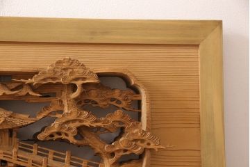 アンティーク彫刻欄間一対をリペア&カスタム!高さと厚みをリサイズ。(建具)