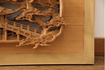 アンティーク彫刻欄間一対をリペア&カスタム!高さと厚みをリサイズ。(建具)