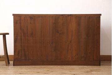 桐箪笥をリペア&カスタム!天板と台輪を取り付けローボードにリメイク。明るめの茶色に着色し仕上げ。(ローチェスト、テレビ台)