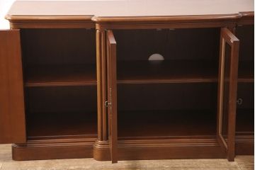 ドレクセルヘリテイジのサイドボードの見た目を変えずに綺麗にリペア!背面に配線用穴あけ加工をしテレビボードに。(リビングボード、テレビ台、収納棚)